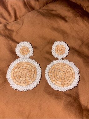 Coastal Chic Beaded Statement Earrings